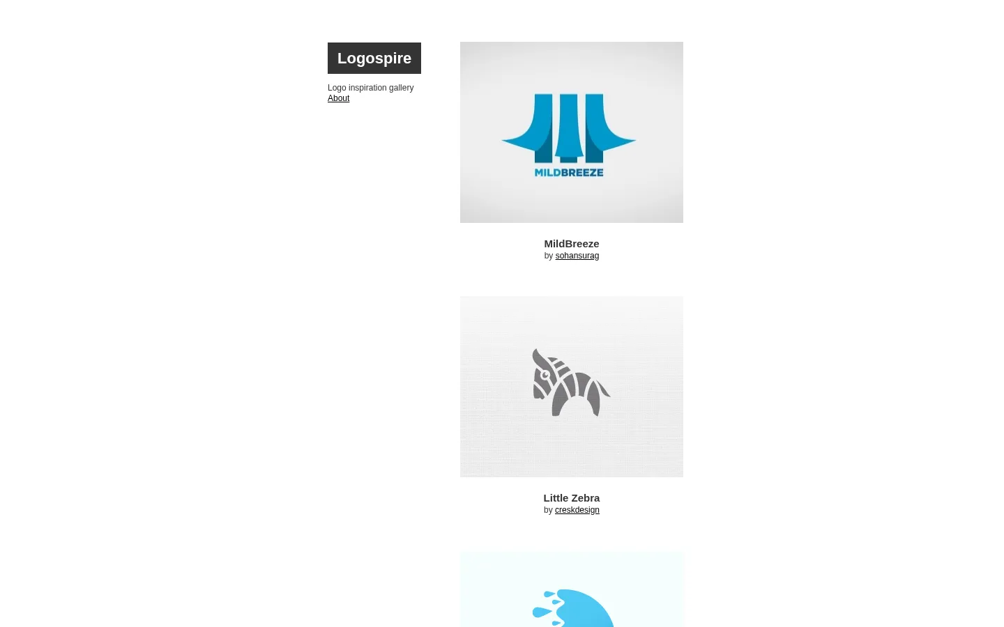 Logospire - a logo inspiration gallery 网站预览图