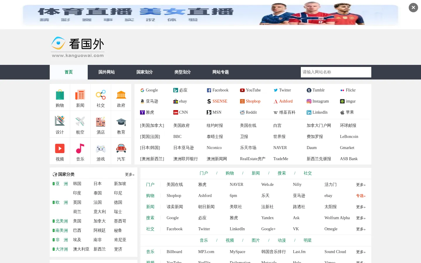 国外网站大全_国外网址导航_看国外 网站预览图