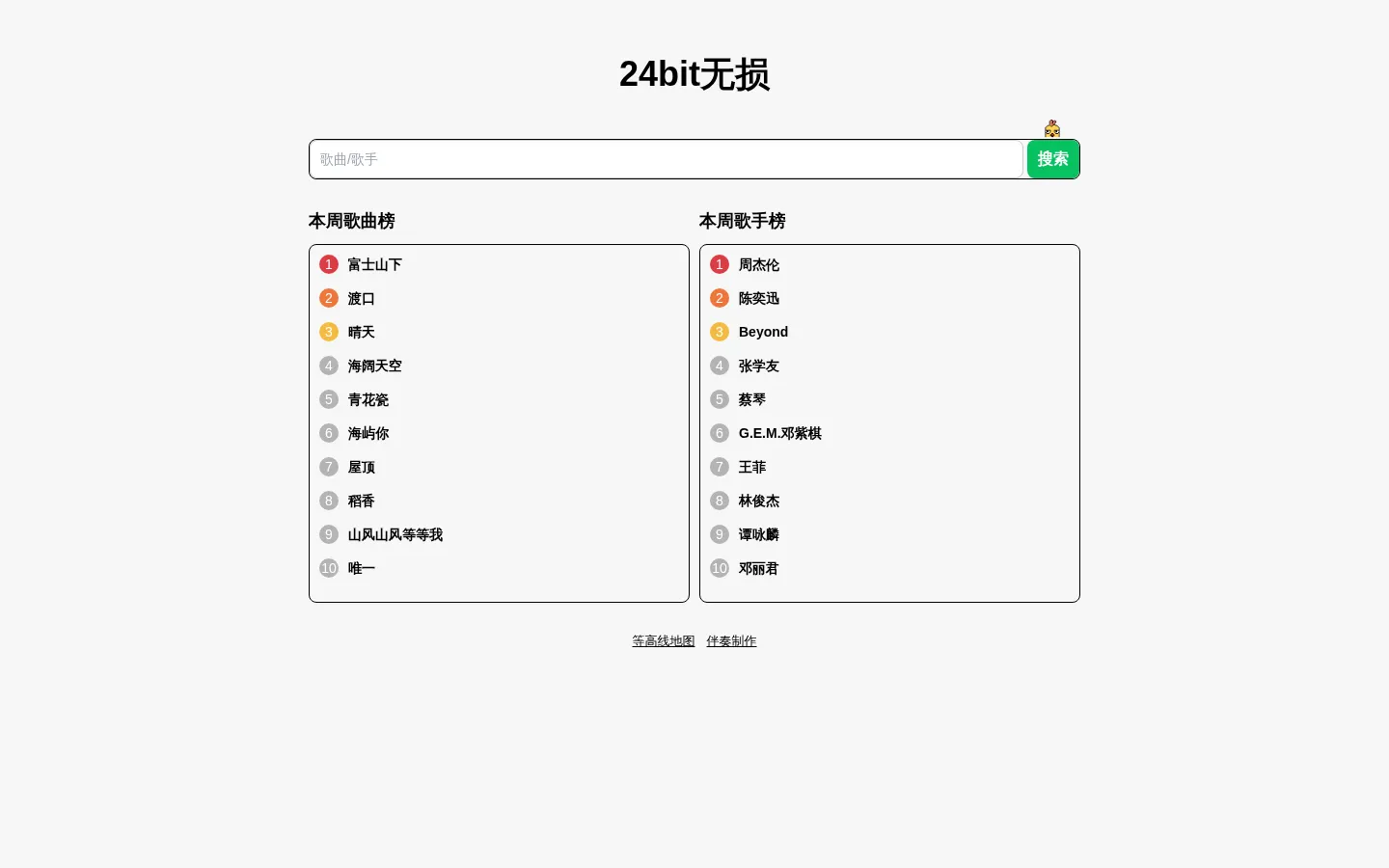 24bit无损音乐网-无损音乐下载-无损音乐-母带音乐下载-音乐下载-歌曲下载 网站预览图