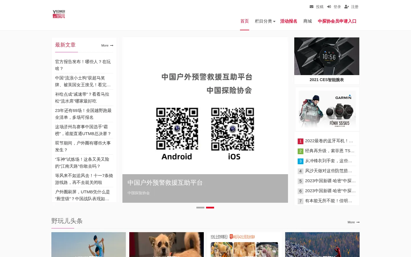 野玩儿首页 网站预览图