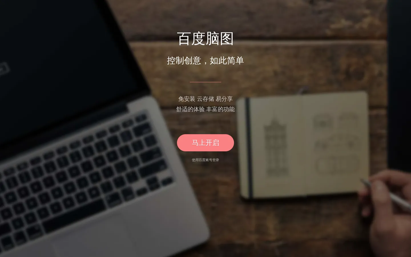 百度脑图 - 便捷的思维工具 网站预览图