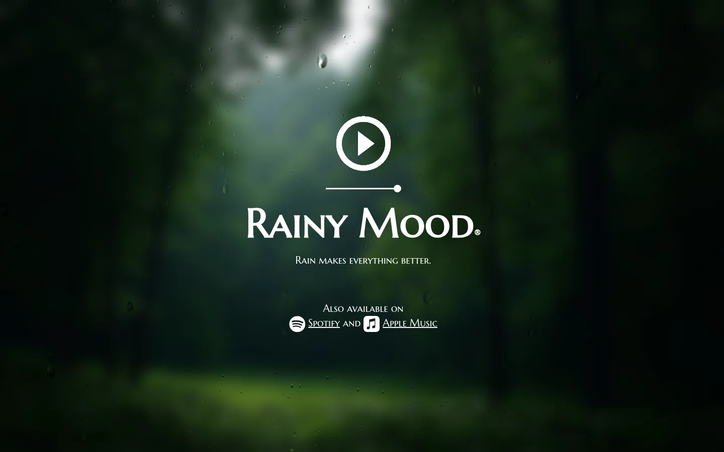 Rainy Mood • #1 Rain Sounds • Sleep & Study 网站预览图