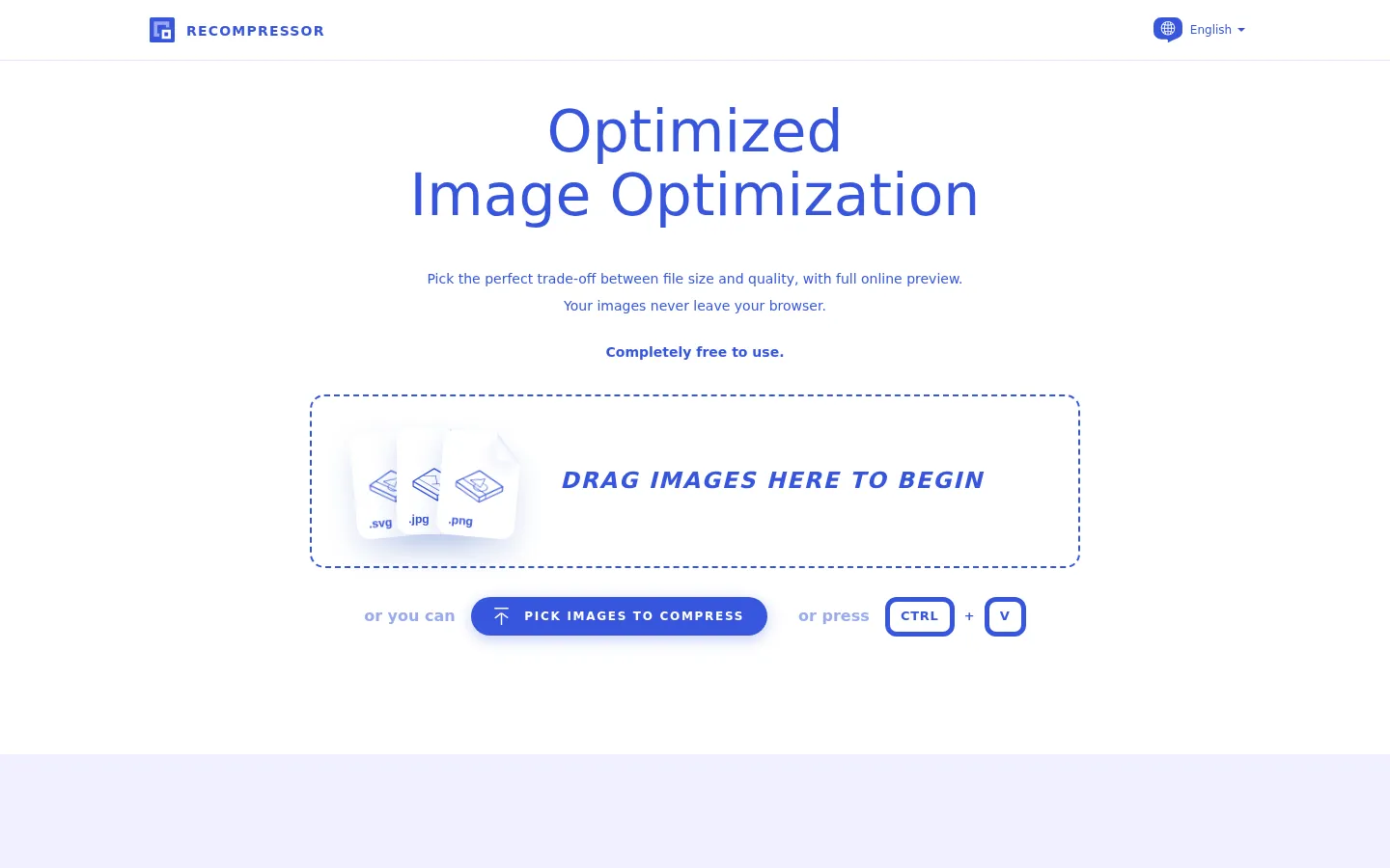 Optimized Image Optimization - Recompressor 网站预览图