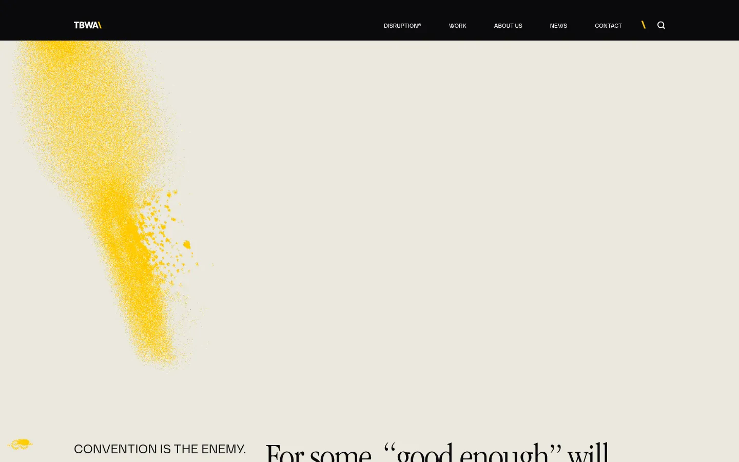 Home Page - TBWA Worldwide Site 网站预览图