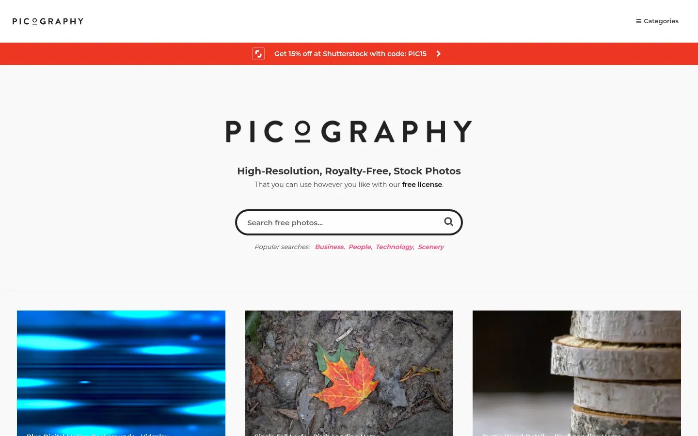 Beautiful HD Free Stock Photos (CC0) | Picography 网站预览图