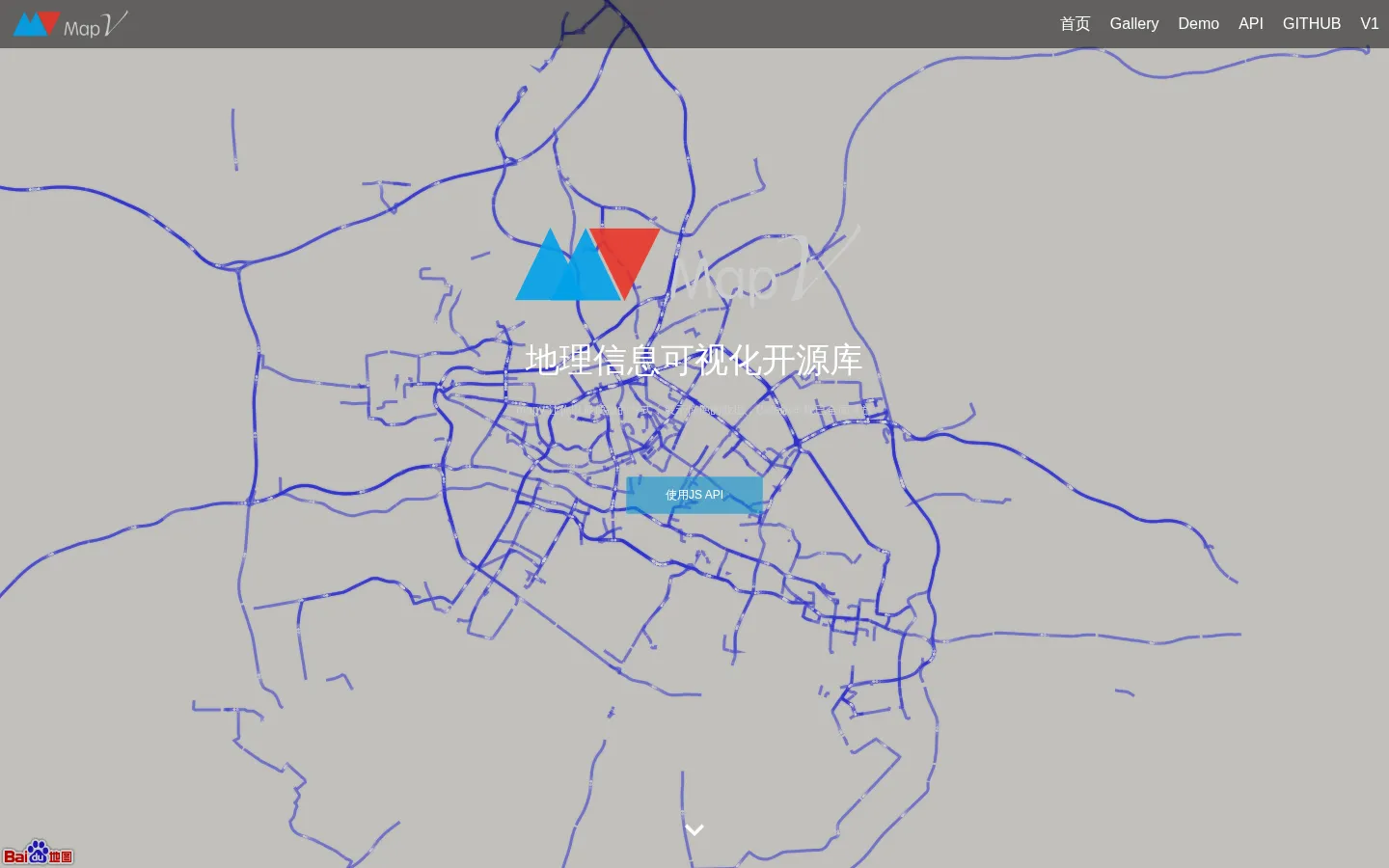 Mapv - a library of geography visualization 网站预览图