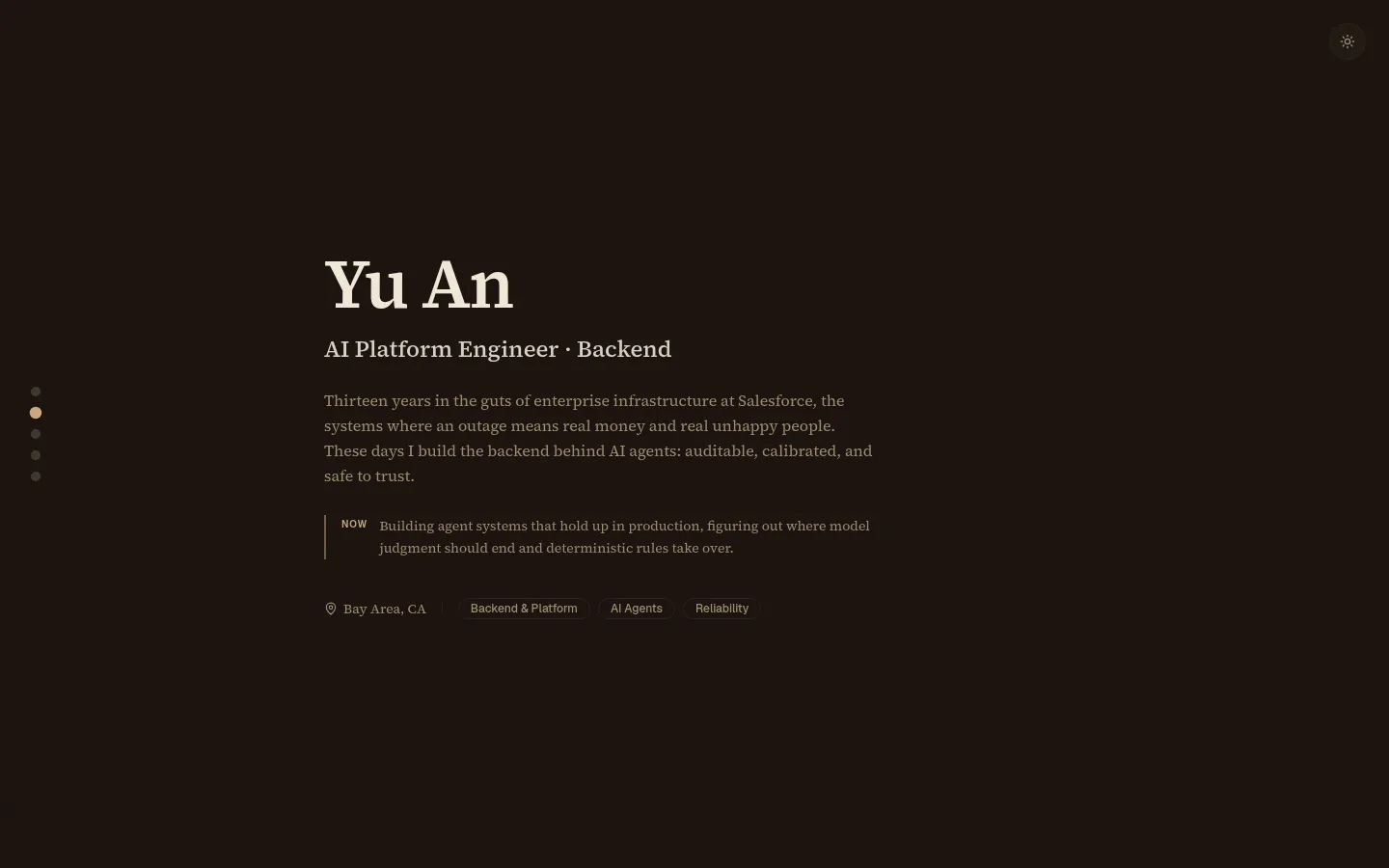 Yu An 网站预览图