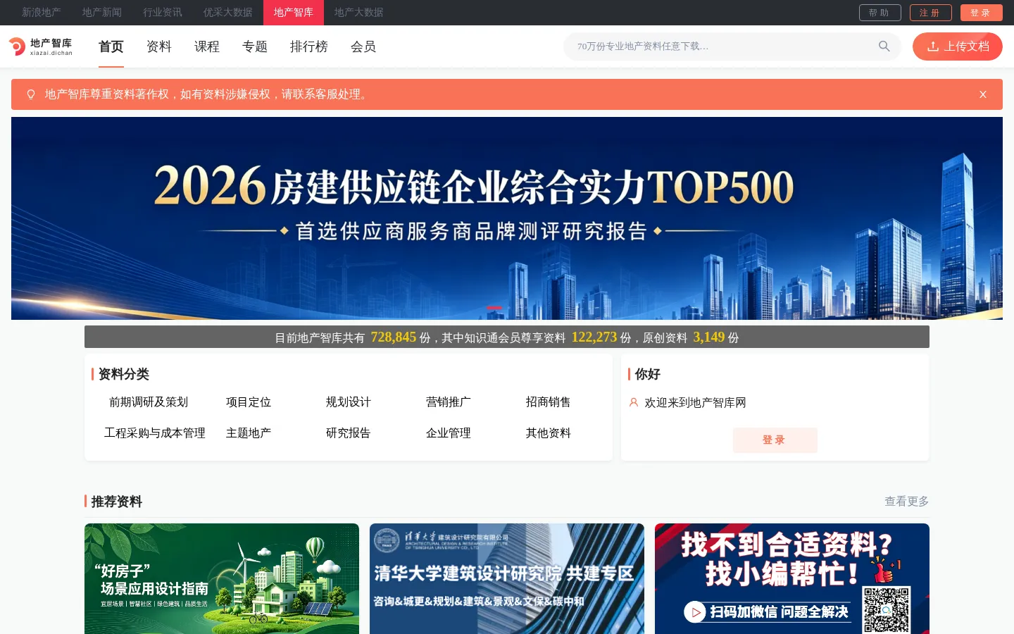 地产智库 - 业内领先的地产知识库 - 新浪地产网 网站预览图