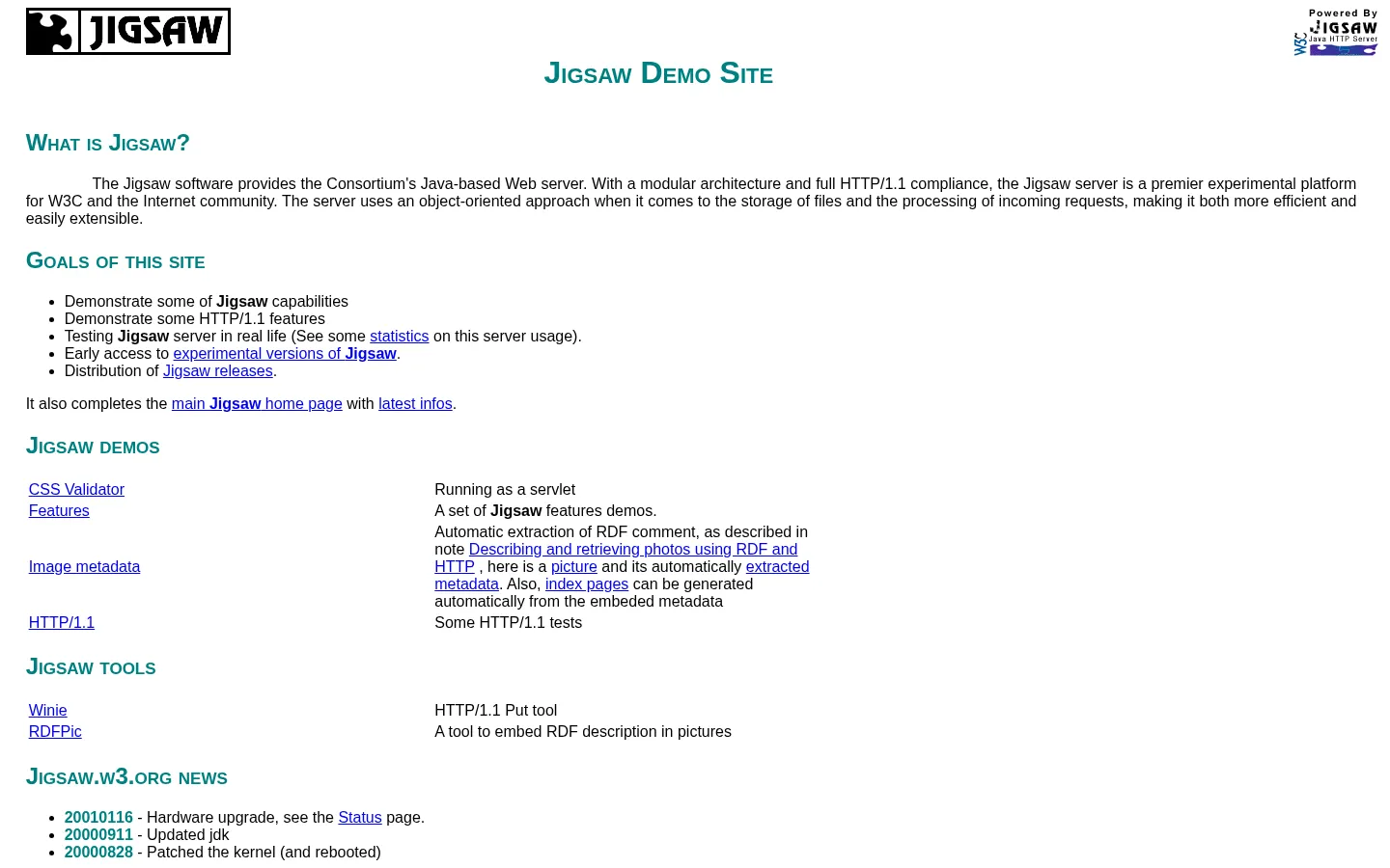 Jigsaw Overview 网站预览图