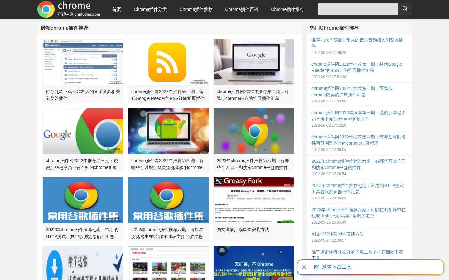 Chrome插件,Chrome商店,谷歌浏览器插件下载,谷歌商店 - Chrome插件网 网站预览图