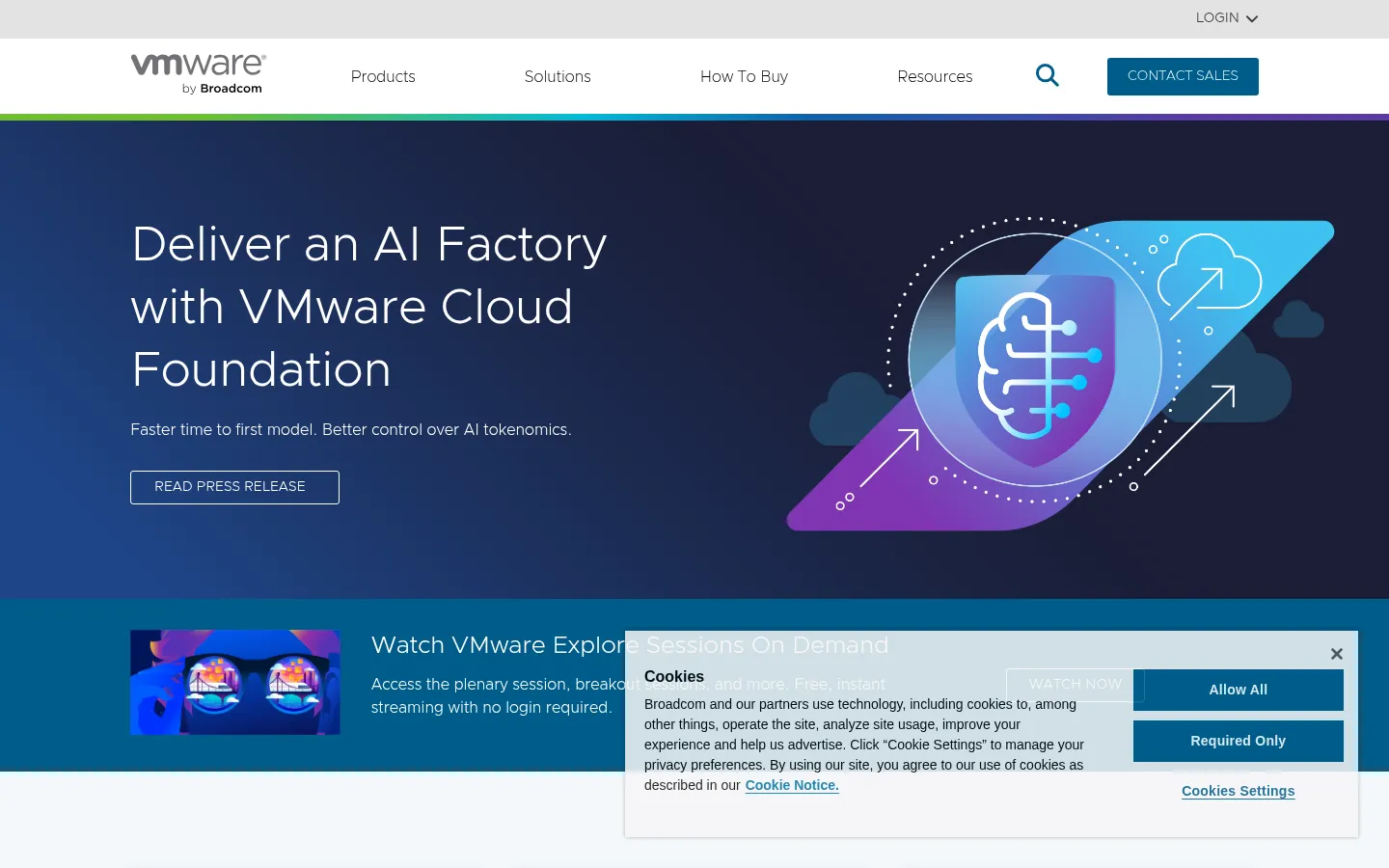 VMware by Broadcom - Cloud Computing for the Enterprise 网站预览图