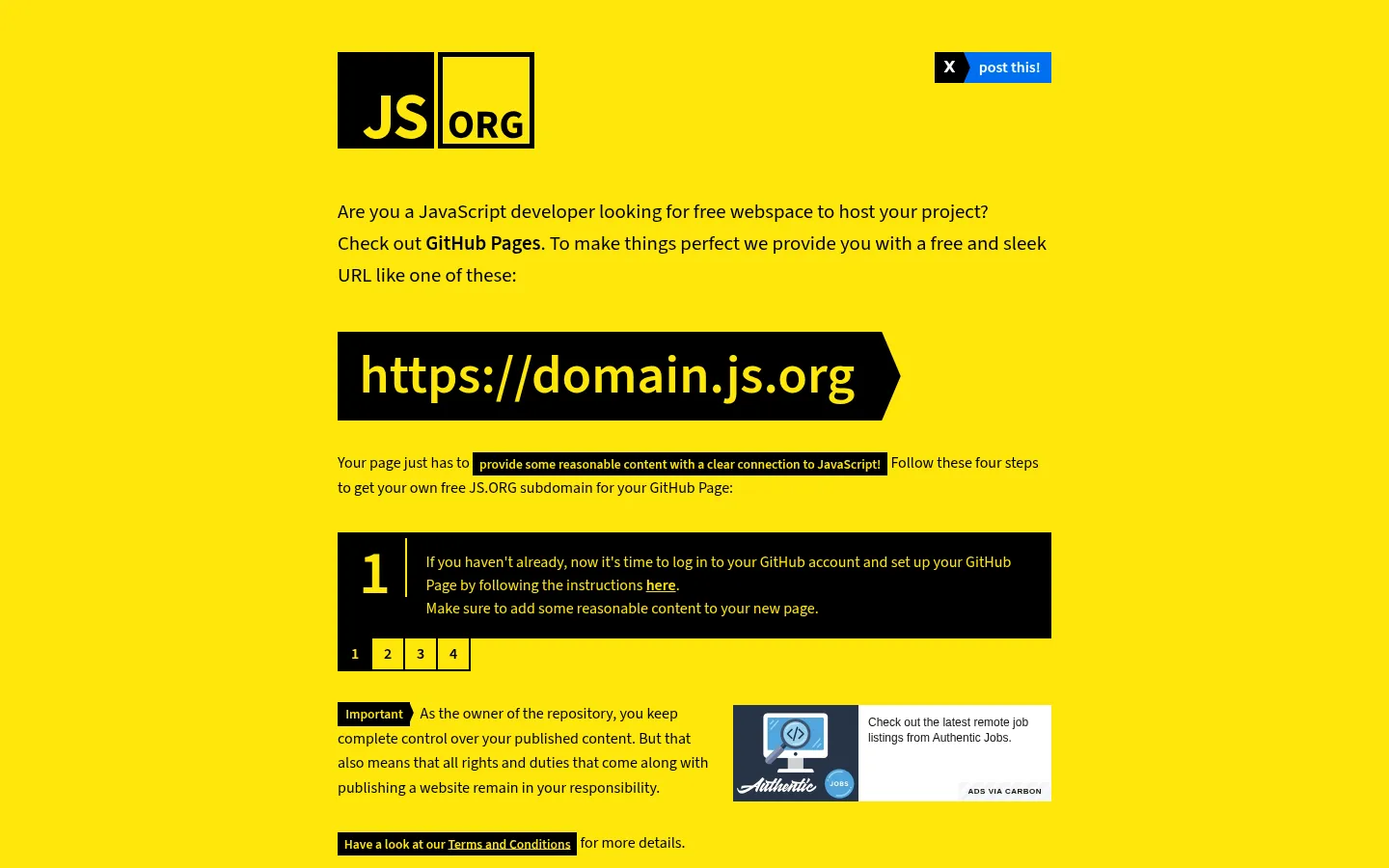 JS.ORG - the JavaScript organization 网站预览图