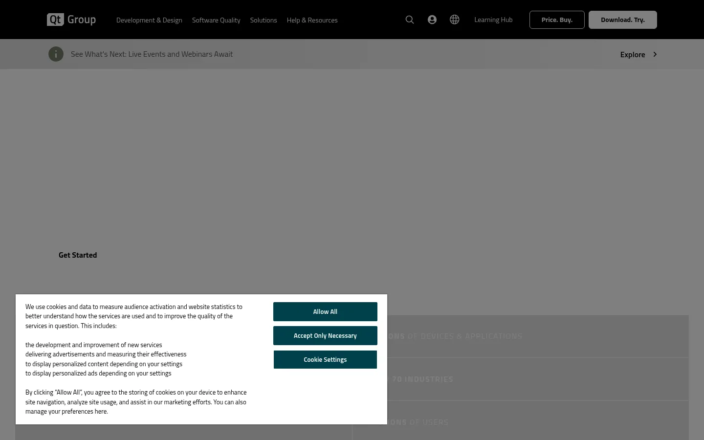 Qt | Tools for Each Stage of Software Development Lifecycle 网站预览图