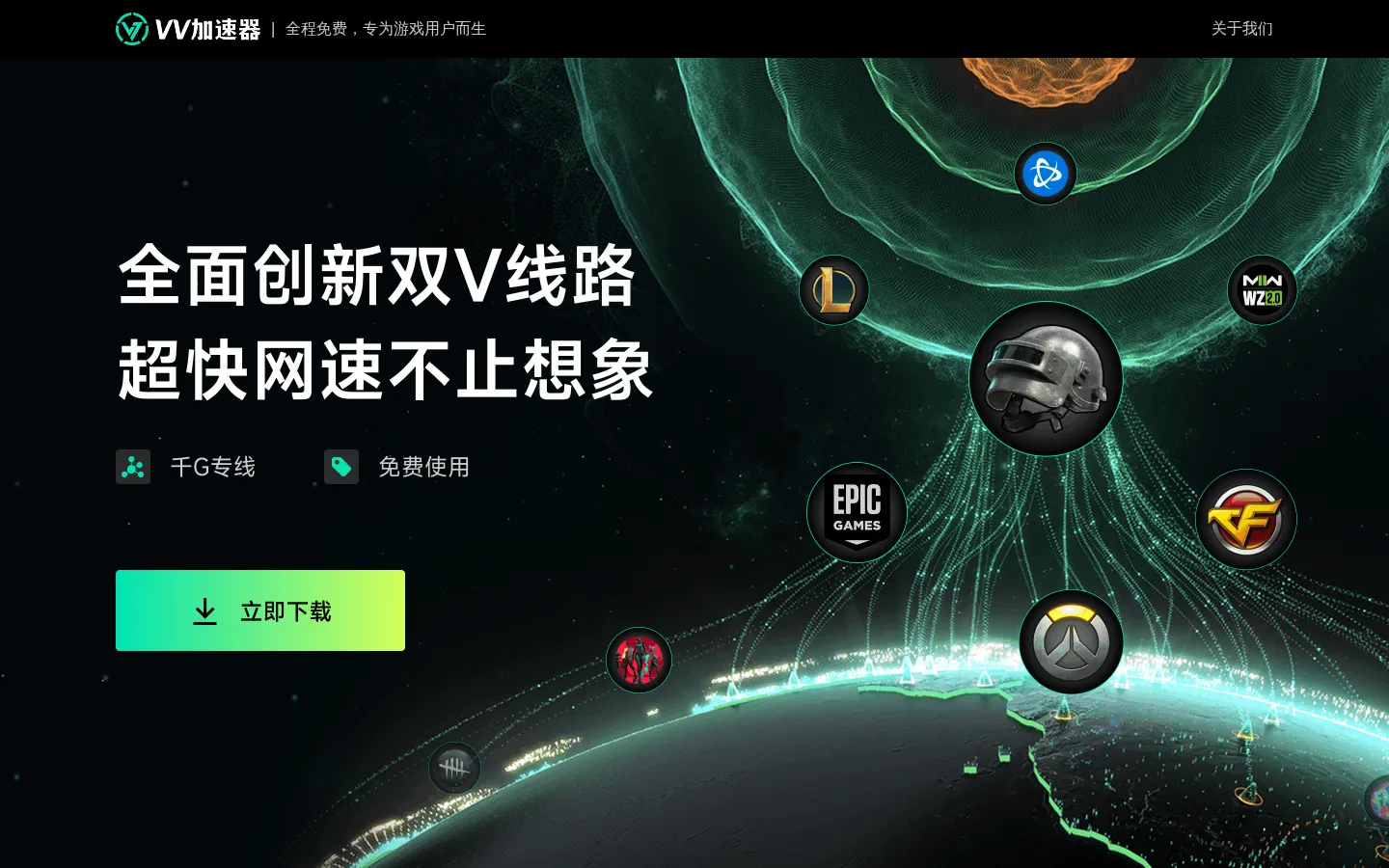 vv加速器-电竞专线/稳定好用-全球游戏【免费加速】 网站预览图