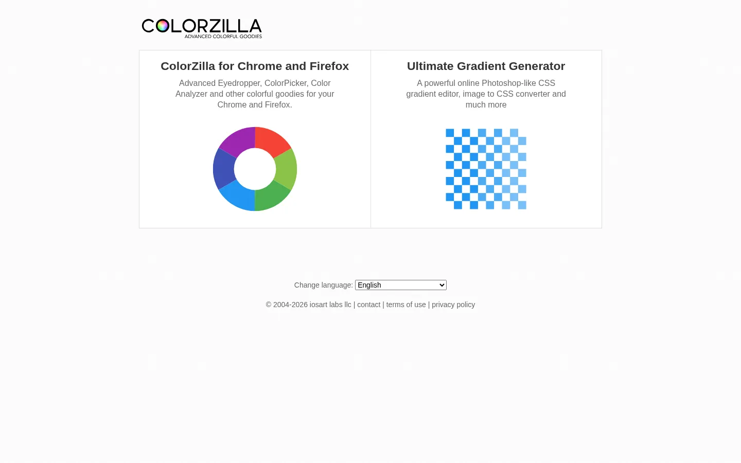 ColorZilla - Eyedropper, Color Picker, Gradient Generator and more 网站预览图