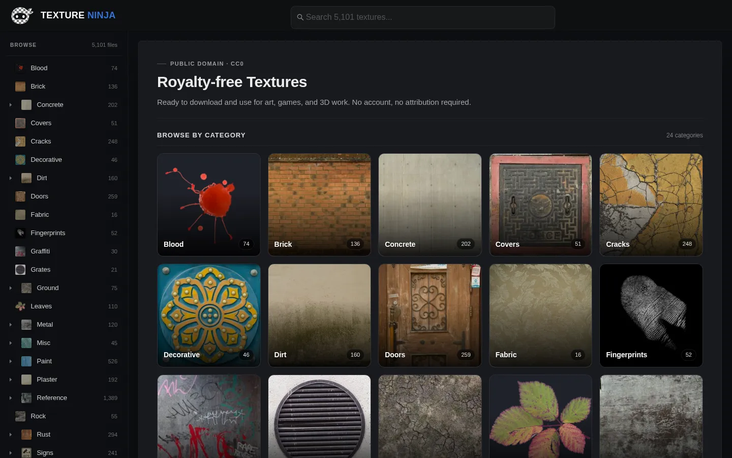 Texture Ninja 网站预览图