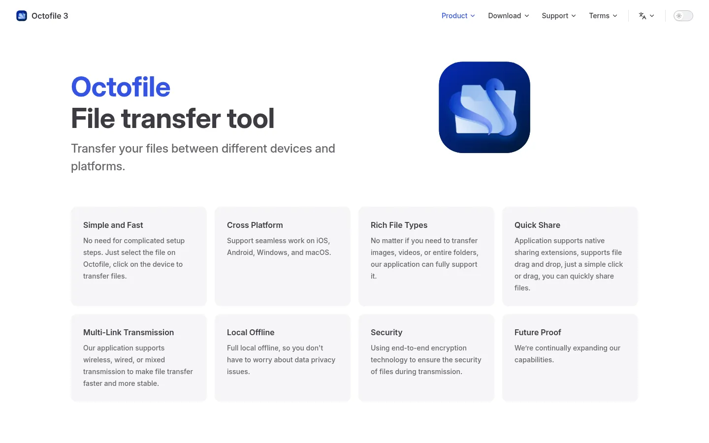 Octofile 3 网站预览图