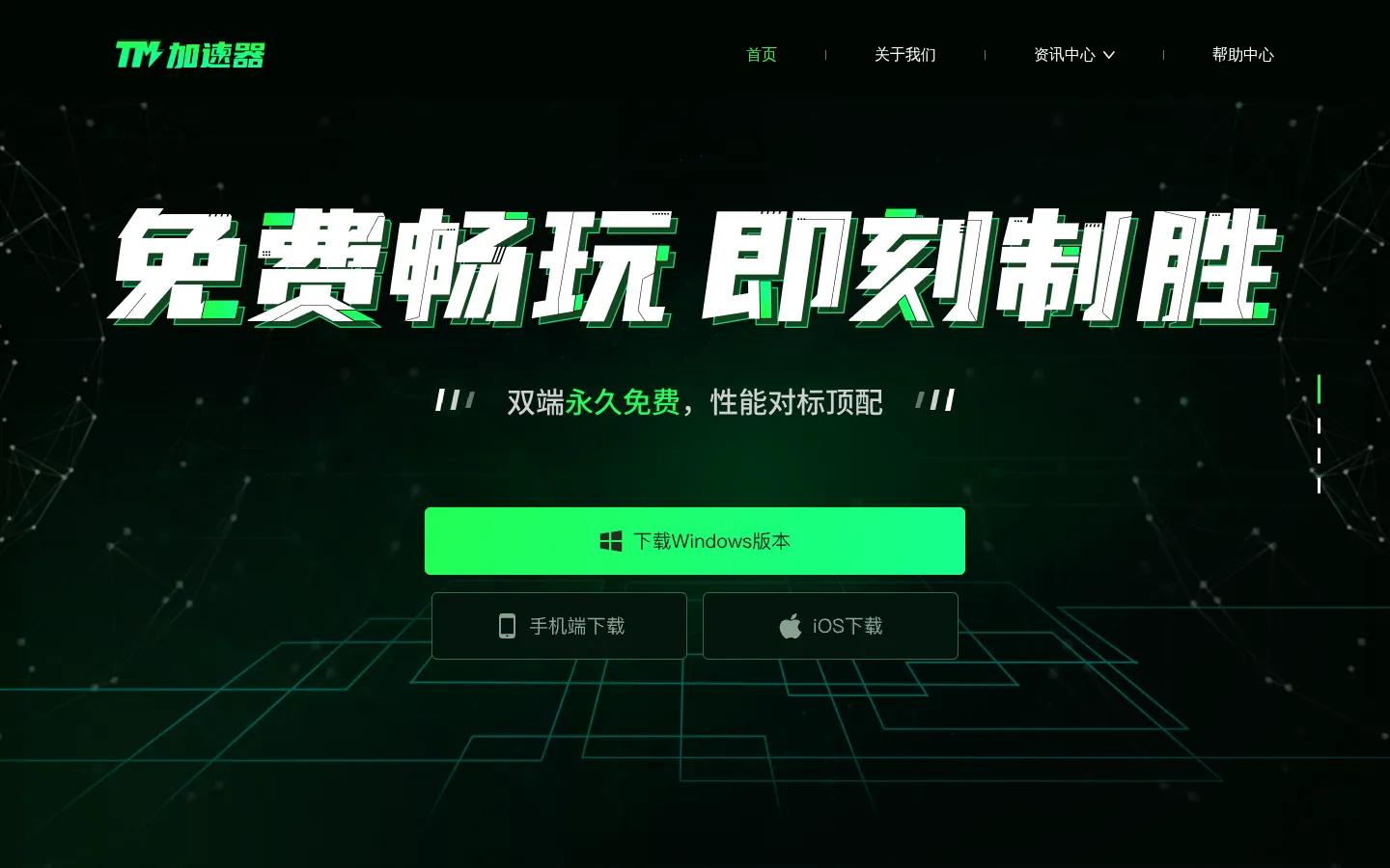 TM加速器 - 永久免费！ 网站预览图
