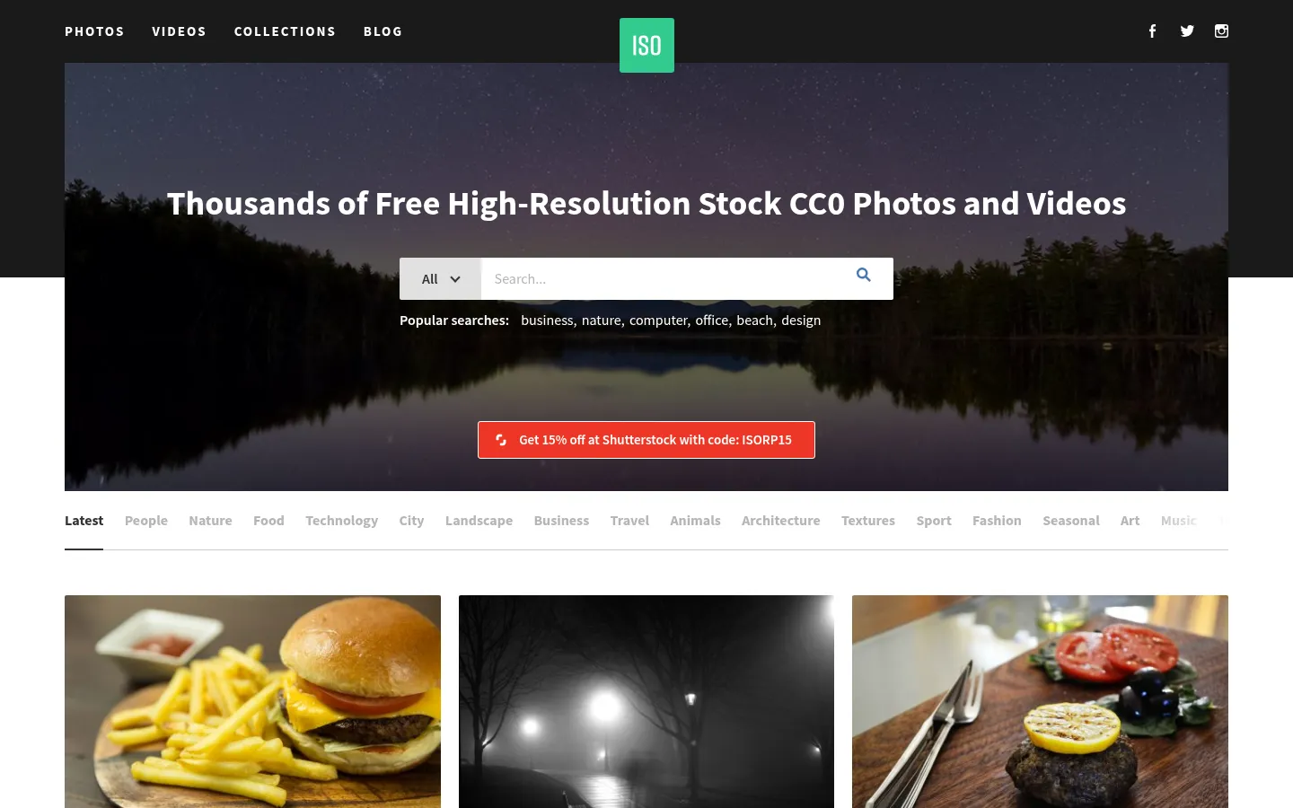 Best Free High Resolution Stock Photos & Videos | ISO Republic 网站预览图