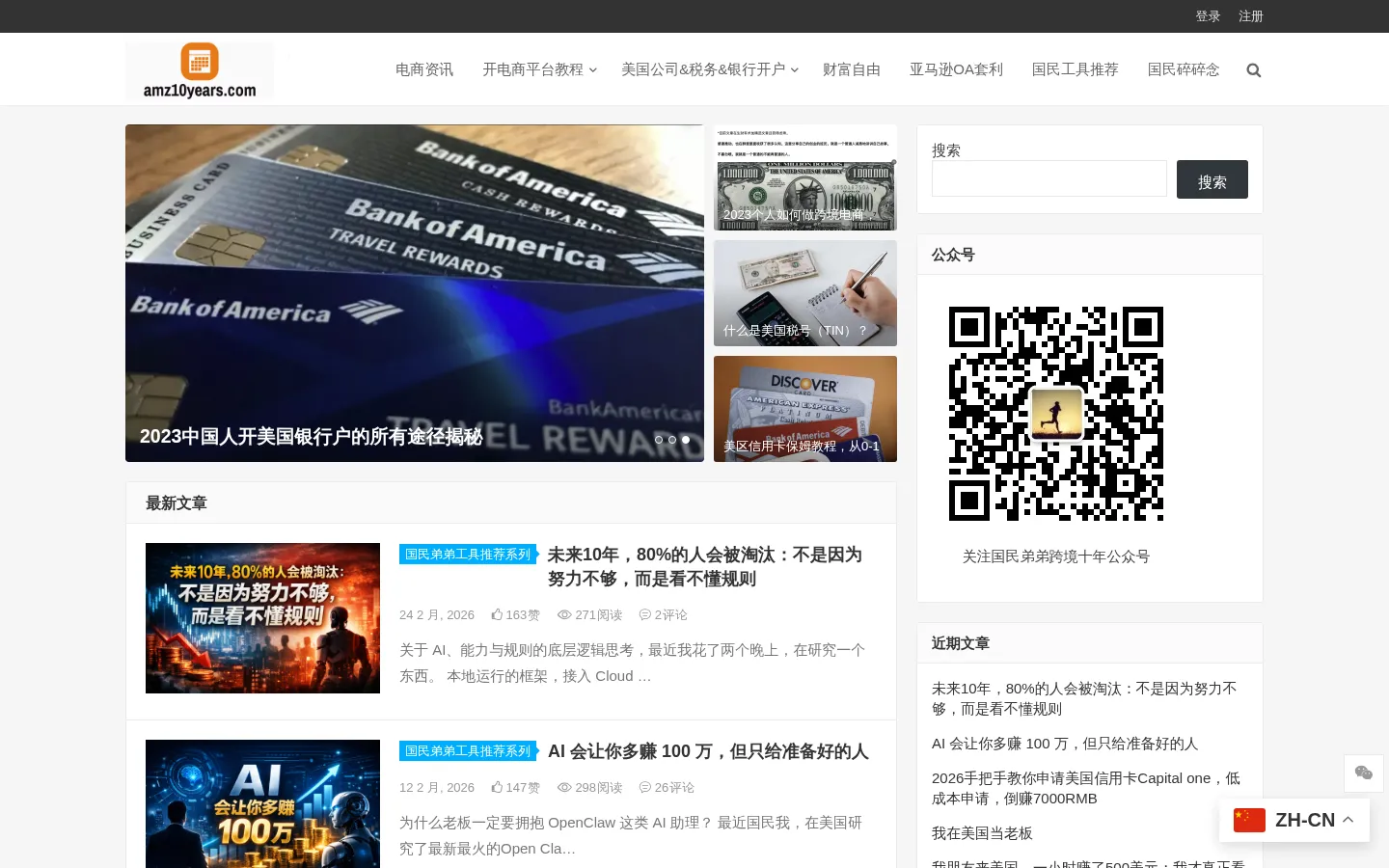 国民的跨境十年 - 网站预览图