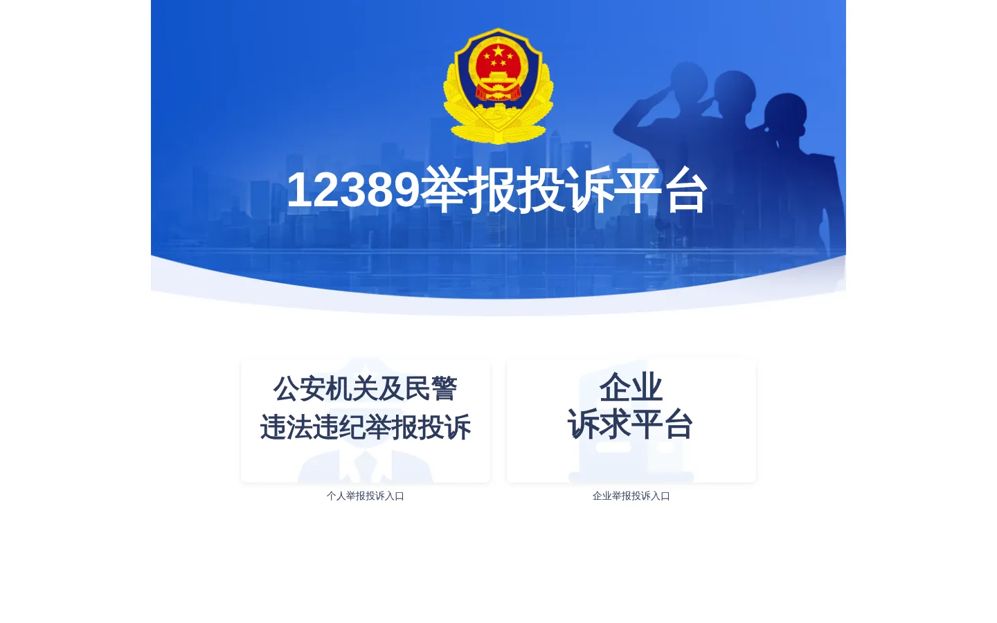 12389举报投诉平台 网站预览图