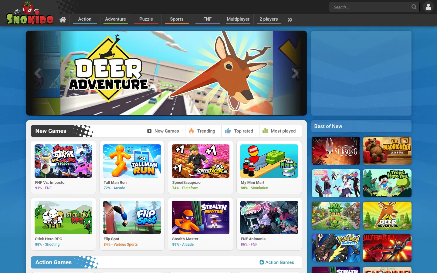 Snokido - Play Free Online Games 网站预览图