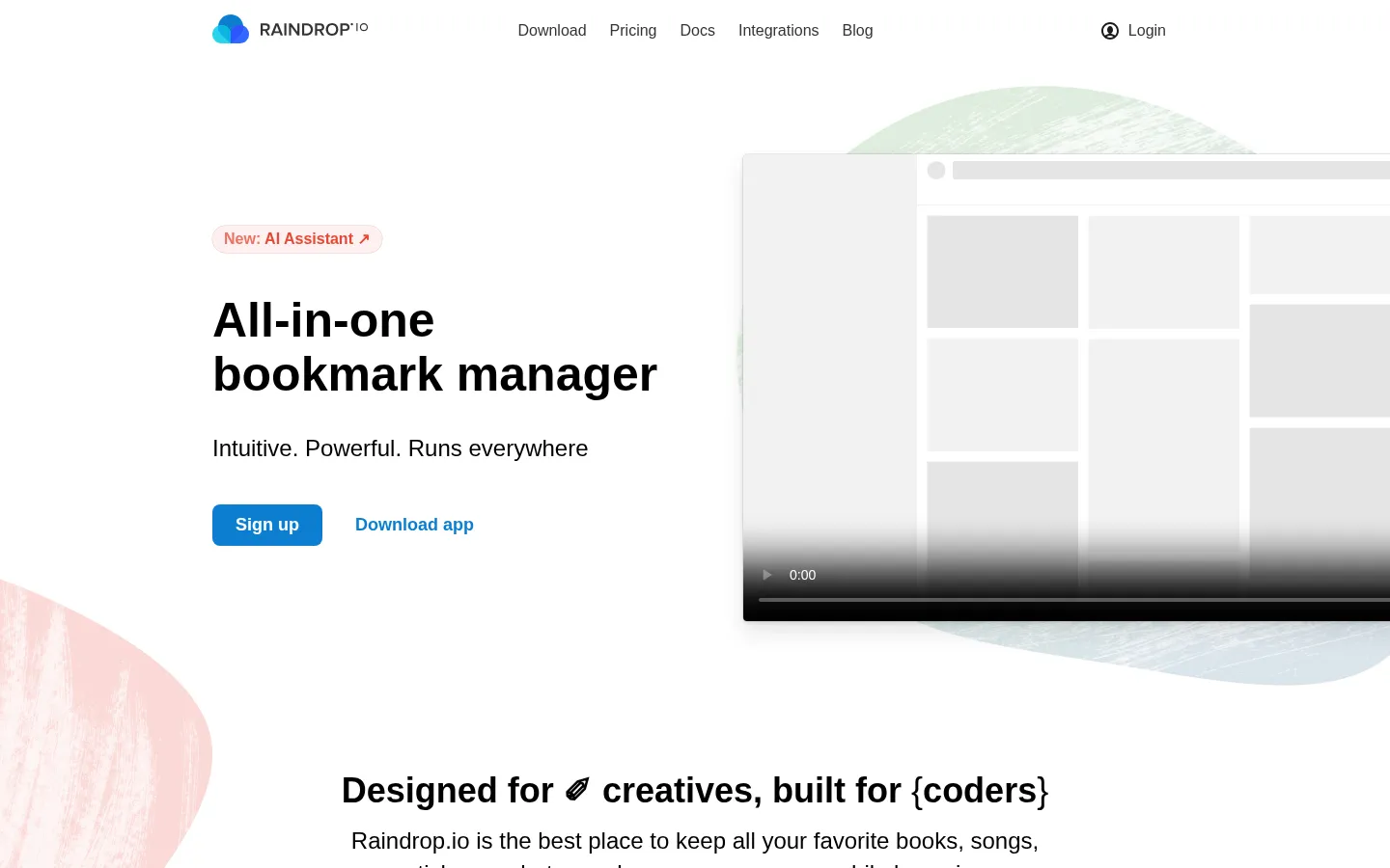 Raindrop.io — All-in-one bookmark manager 网站预览图