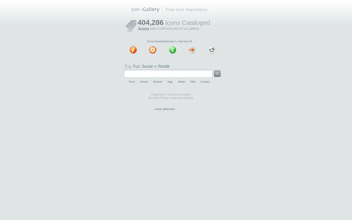 Icon Gallery / 404,286 Free Icons to Search and Download 网站预览图