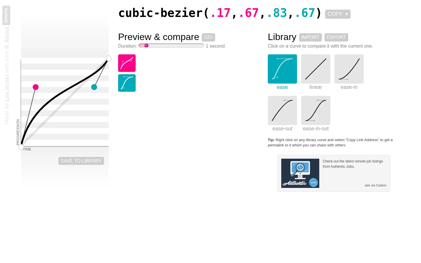 cubic-bezier.com 网站预览图