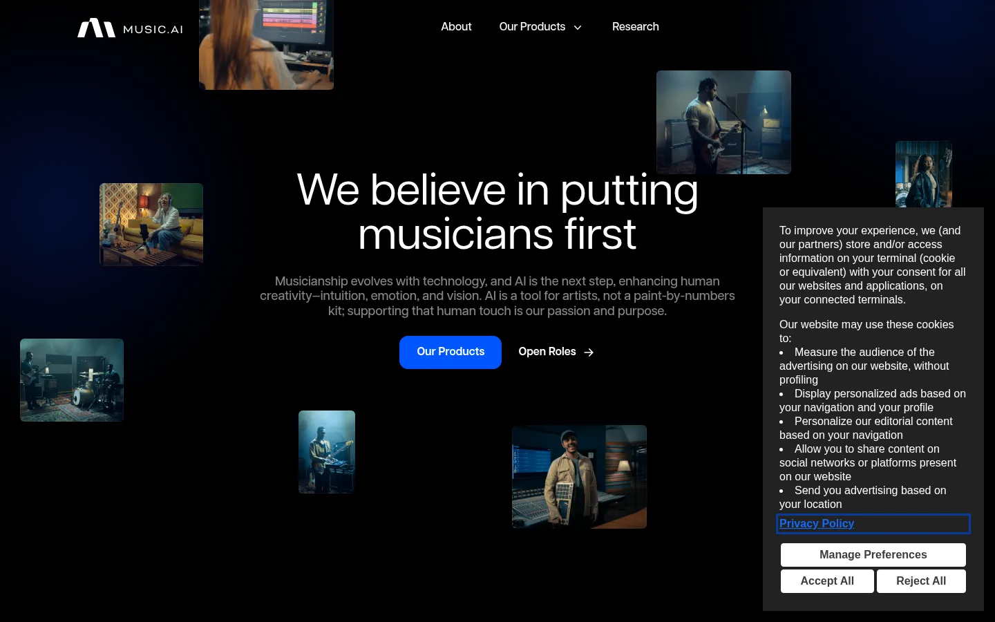 AI Audio Models to Power Your Music Business | Music AI 网站预览图