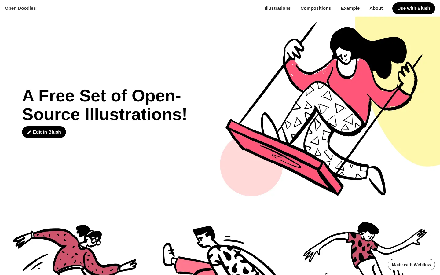 Open Doodles 网站预览图