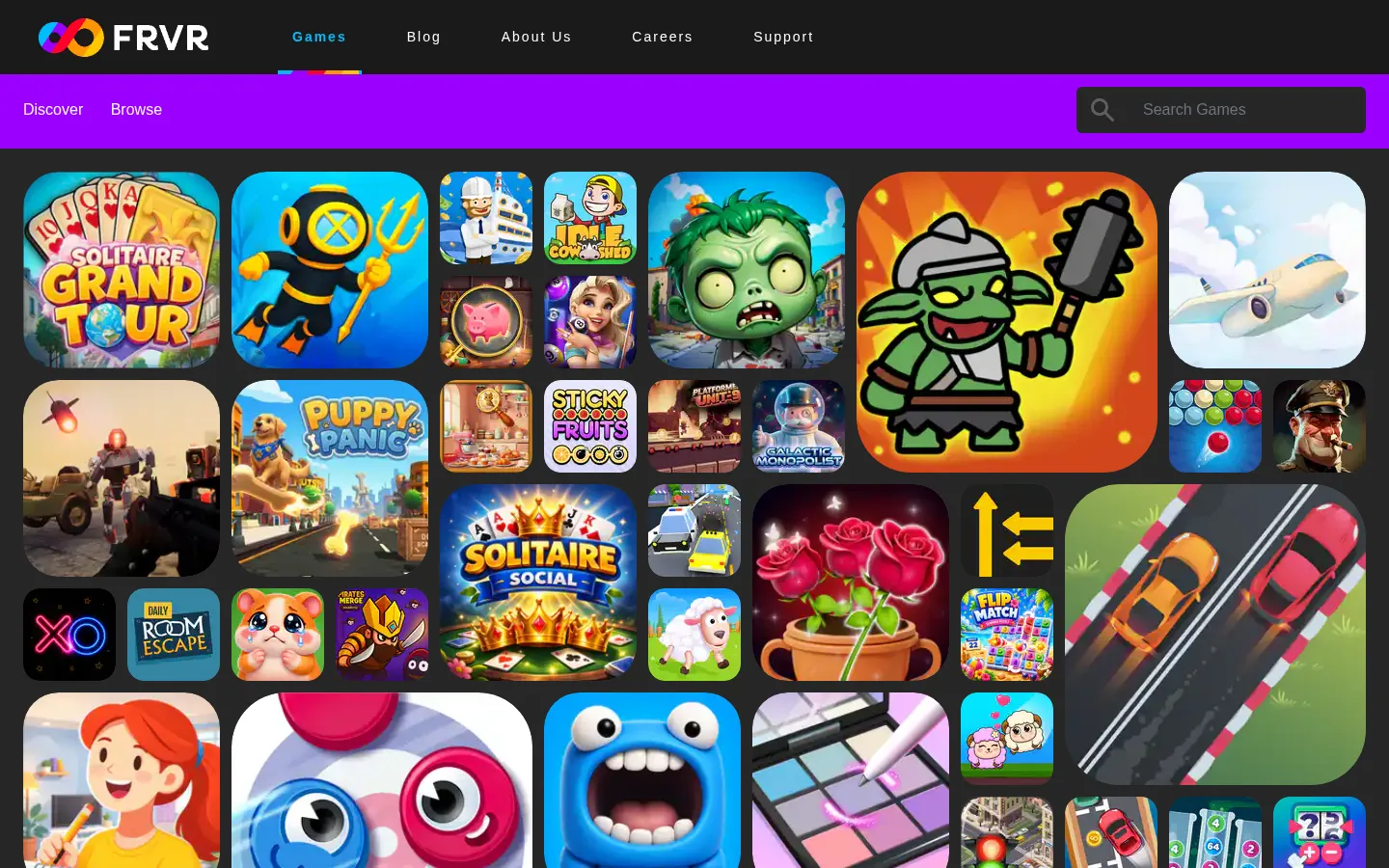 FRVR - Free online games 网站预览图