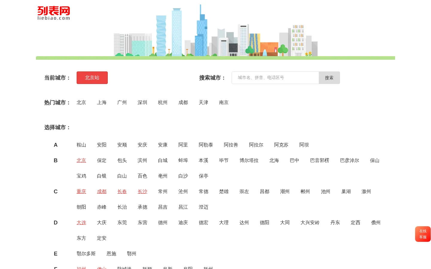 列表网-分类信息查询和发布 网站预览图