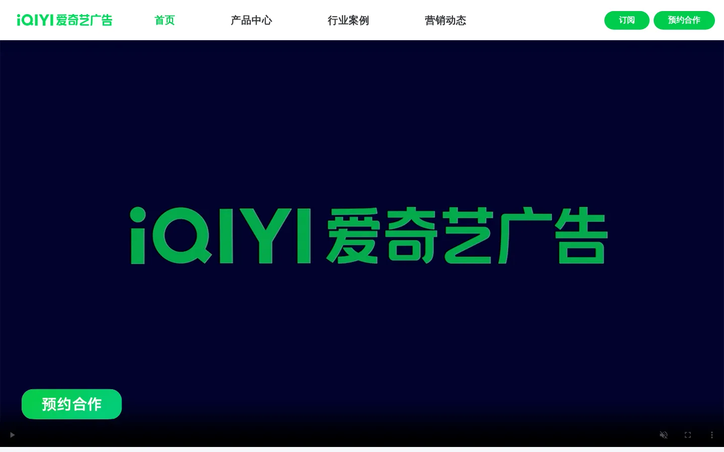 爱奇艺广告 网站预览图